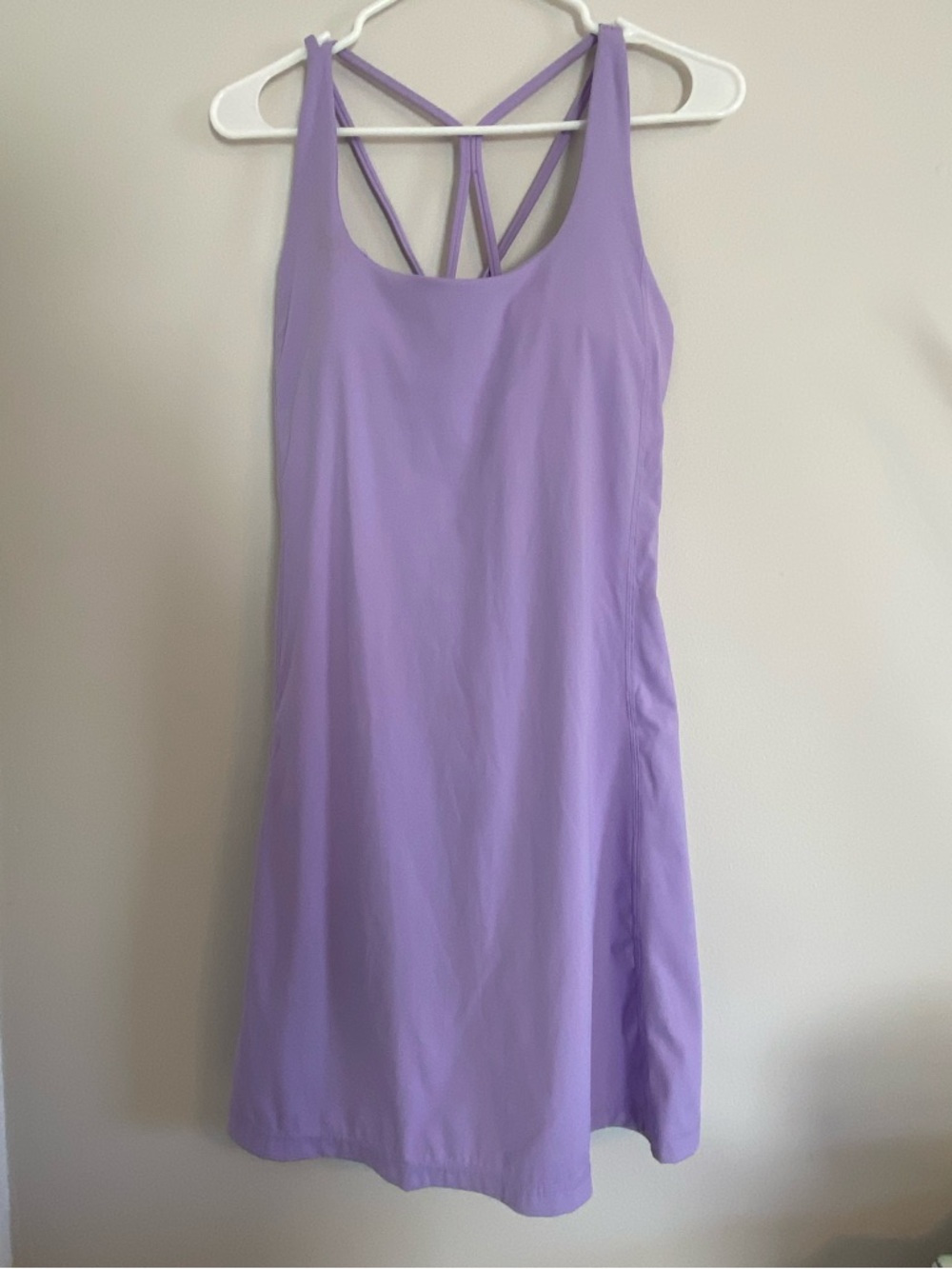 Lilac Strappy Tank Dress